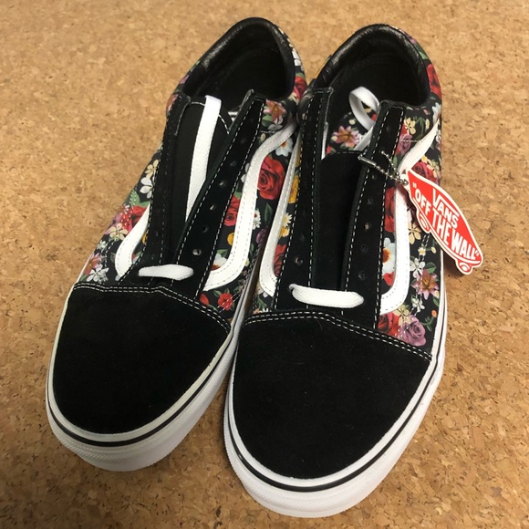 vans old skool garden floral skate shoe